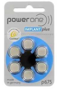 120 Cochlear Implant plus Hearing Aid Batteries by Powerone P675 675 - Picture 1 of 1