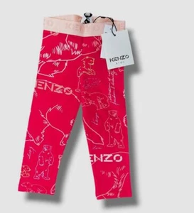 $92 Kenzo Baby Girls Pink Multi-Print Leggings Pants 03Y - Picture 1 of 2