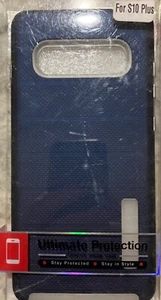 ULTIMATE PROTECTION Hardcase Cover for Samsung Galaxy S10 Plus NAVY BLUE - Picture 1 of 3