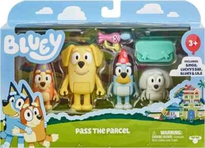 Bluey Figure Confezione da 4, Passa il Pacco - Foto 1 di 3