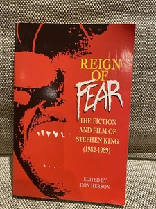Reign of Fear: Fiction and Film of Stephen King 1982-1989 Pan horror VG Cond - Picture 1 of 4