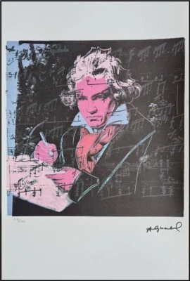 ANDY WARHOL *Ludwig van Beethoven* 57 x 38 cm*signed lithograph*limited # 27/100 - Bild 1 von 4