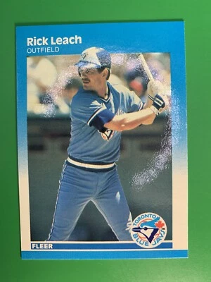 1987 Fleer Glossy Rick Leach #234 Toronto Blue Jays - Image 1 of 2