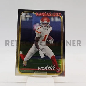 TOPPS Chrome Football NFL Cards 2024 - 208 Kansas City Xavier Worthy RC Rookie - Picture 1 of 1