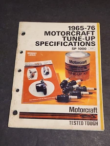 1965-76 Motorcraft Tune-Up Specifications (SP 1000) - Imagen 1 de 4