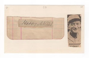 GABBY STREET, former MLB player & STL Cardinals Manager, cut signature PSA LOA - Picture 1 of 2