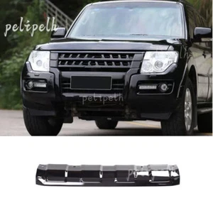 For Mitsubishi Pajero Montero 14-19 Bright Black Front Bumper Grille Lower Strip - Picture 1 of 11