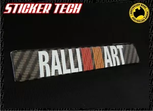 FIBRA DE CARBONO RALLIART INSIGNIA PEGATINA EMBLEMA PARA ADAPTARSE A MITSUBISHI LANCER EVO GSR - Imagen 1 de 2