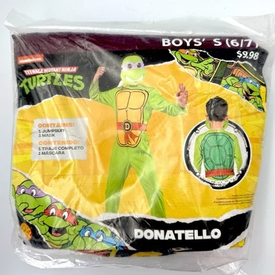 Disfraz de Tortugas Ninja Adolescentes Mutantes Donatello 2 piezas Juvenil Pequeño 6-7 Nuevo Halloween Foto 1 de 3