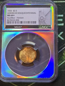 Gold Toner 🔥 1926 $2.5 Sesquicentennial Commemorative Gold NGC MS64+ - Picture 1 of 6