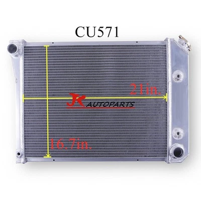 For 1968-1974 Chevy Nova/ 1975-87 EL CAMINO AT/MT 4 Row Aluminum Radiator CC571  Foto 1 de 4