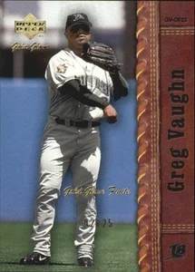 2001 (DEVIL RAYS) Upper Deck Gold Glove Finite #9 Greg Vaughn /25 - Picture 1 of 2