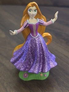 Disney Tangled Glitter Rapunzel 4" Figure Cake Topper Toy - Picture 1 of 5