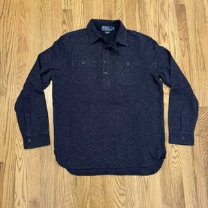 Vintage Polo Ralph Lauren Pullover Knopfleiste Kinnriemen Shirt Größe Large Vintage - Bild 1 von 6