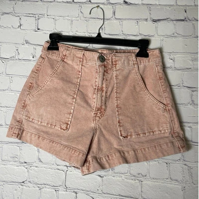 Shorts American Eagle Feminino Rosa Super Cintura Alta Veludo Elástico Tamanho 4 - Imagem 1 de 4