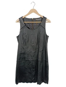 DDP Vestito in pelle Donna Abito Taglia IT 42 nero stile casual - Foto 1 di 5