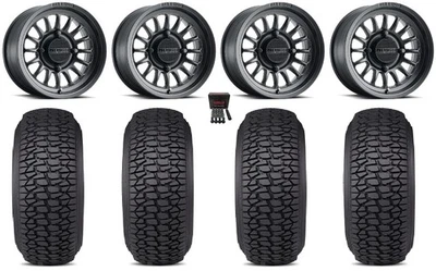 Method 411 14" Wheels Black 30" Regulator 2 Tires Polaris Sportsman / RZR / - Image 1 of 4