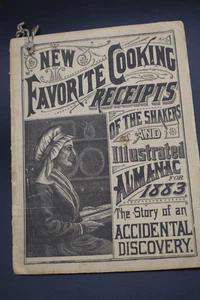1883 New Favorite Cooking Recipes of the Shakers & & ILLUSTRATED Almanac - Picture 1 of 11
