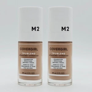 Menge 2 Covergirl Trublend feuchtigkeitsspendende Foundation Neu 1 Unze M2 - Medium Light Lesen - Bild 1 von 7