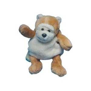  Vintage Teddy Bear Backpack Plush  Beige Toy Bag Snack Bag Kids Travel Bag Toy - Picture 1 of 4