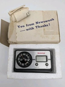 Vintage Newsweek Promo Kompass/Uhr Neu in Box - Bild 1 von 3