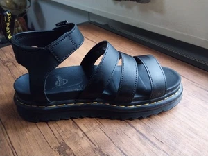 Dr. Martens Size 7 Black Leather Sandals. Worn Once. - Picture 1 of 3