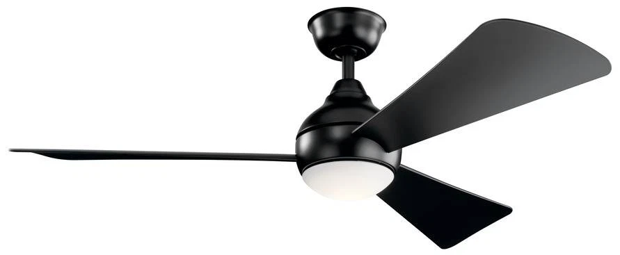 54" Kichler Sola Satin Black LED Ceiling Fan - Image 1 of 1