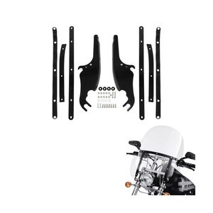 For Windscreen Windshield Mount Bracket Kits Harley Softail Slim Deluxe - Picture 1 of 8