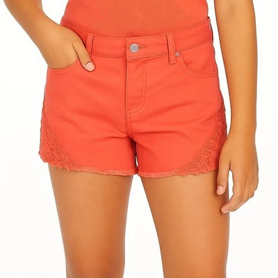 Antiguo Azul Marino Mini Corto Niñas 10 Regular Coral Encaje Crochet Deshilachado Boho NUEVO Playa Foto 1 de 4