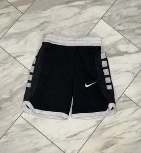 Youth Kids Nike Elite Basketball Shorts Size Small Black White Comfy Soft #141 - Picture 1 of 4