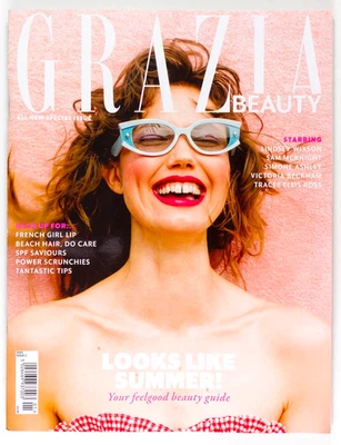 Lindsey Wixson Victoria BeckhamSimone Ashley GRAZIA BEAUTY # 2 NEW MAGAZINE 2025 - Image 1 of 4