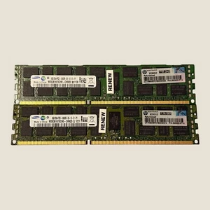 Mémoire RAM serveur Samsung 16 Go (2 x 8 Go) DDR3 1333 MHz PC3 ECC M393B1K70CH0-CH9Q5 - Photo 1/1