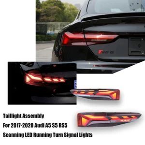 Taillight Assembly For 2017-2020 Audi A5 Scanning LED Running Turn Signal Lights - Bild 1 von 9