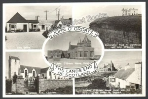 JOHN O'GROATS · SCHOTTLAND POSTKARTE MEHRANSICHT · VINTAGE · J B WHITE · KOSTENLOSER VERSAND IN UK - Bild 1 von 1