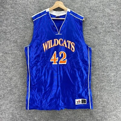 Ropa deportiva deportiva Alleson camiseta sin mangas para hombre L grande azul cuello en V gatos salvajes Foto 1 de 4