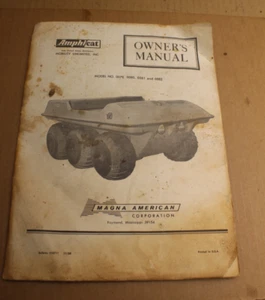 MANUAL DE SERVICIO AMPHICAT MODELO 0079 0080 0081 0082 BOLETÍN 510711 11/68 VINTAGE - Imagen 1 de 9