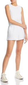 WAYF WHITE Women's Terry Short Romper, US X-Large - Picture 1 of 2