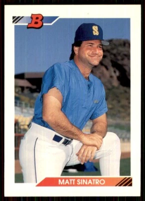 1992 Bowman Matt Sinatro Seattle Mariners #462 - Image 1 of 2