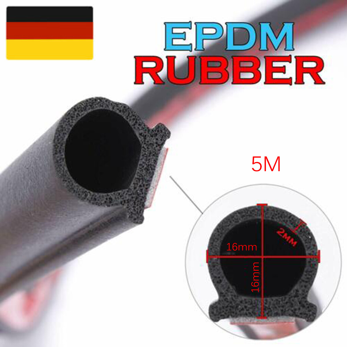 Guarnizione Paraspifferi 2x10 Mm - Adesiva Per Porte E Finestre, Isolamento Termico E Acustico - Foto 7