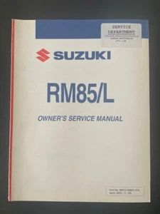 SUZUKI NOS RM 85L K6 OWNERS SERVICE MANUAL OEM 99011-02B81-01A - Picture 1 of 3