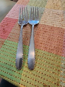 2 tenedores de ensalada Manchester by MANCHESTER PLATA ESTERLINA Art Deco 1932 5 7/8" - Imagen 1 de 10