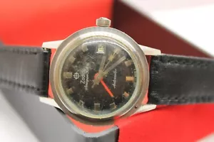 VINTAGE ZODIAC AEROSPACE GMT REF.752-934 AUTOMATIC DATE SWISS MADE WATCH - Picture 1 of 15