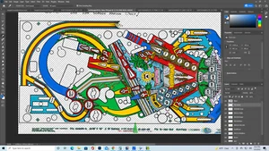 WILLIAMS EARTHSHAKER Pinball Machine Playfield Overlay - Imagen 1 de 2
