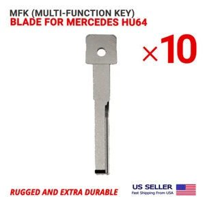 10X MFK (Multi-Function Key) Refill Key Blank Blade for Mercedes HU64 - Picture 1 of 2