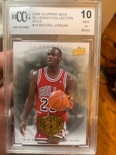 Michael Jordan 2009-10 Upper Deck - MJ Legacy Collection Gold #14 BCCG 10 Mint