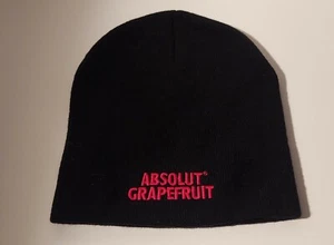 Absolut Vodka Grapefruit Promo Knit Beanie winter hat ~ Adult One Size - Picture 1 of 3