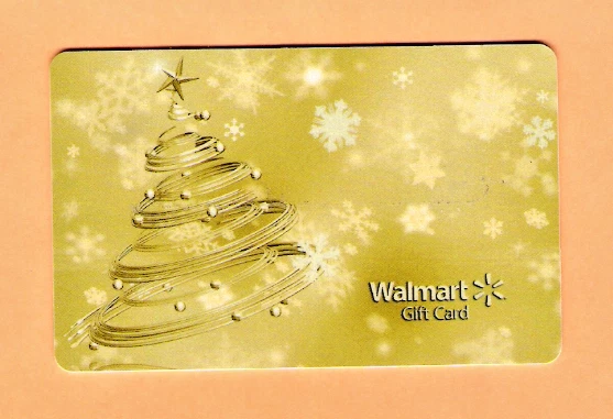 Tarjeta de regalo Walmart coleccionable con árbol de Navidad dorado - sin valor en efectivo - VL8863 Foto 1 de 1