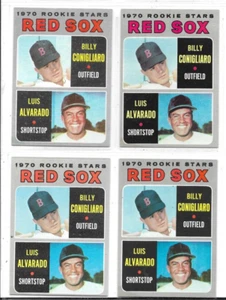Boston Red Sox Rookie Stars Billy Conigliaro / Luis Alvarado 1970 Topps #317 Lot - Picture 1 of 2