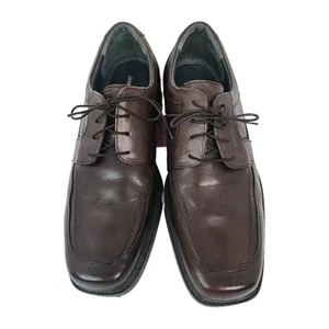 Johnston & Murphy Norvell Moc Toe Lace Up Oxford Shoes Mens 10M Brown Leather  - Picture 1 of 8