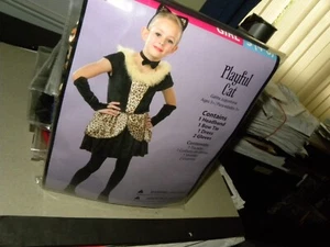NEU Neu mit Etikett Mädchen Größe Small 4-6 verspielte Katze Halloween Kostüm Leopard Gepard - Bild 1 von 2